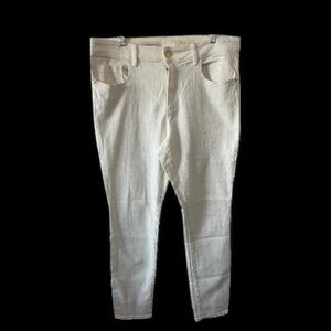 Pilcro and the Letterpress l Script Cream Denim Skinny l Size 32